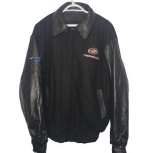 Men's Large Nascar Canadian Tire Series Jacket Fast Track Tour Snap Large